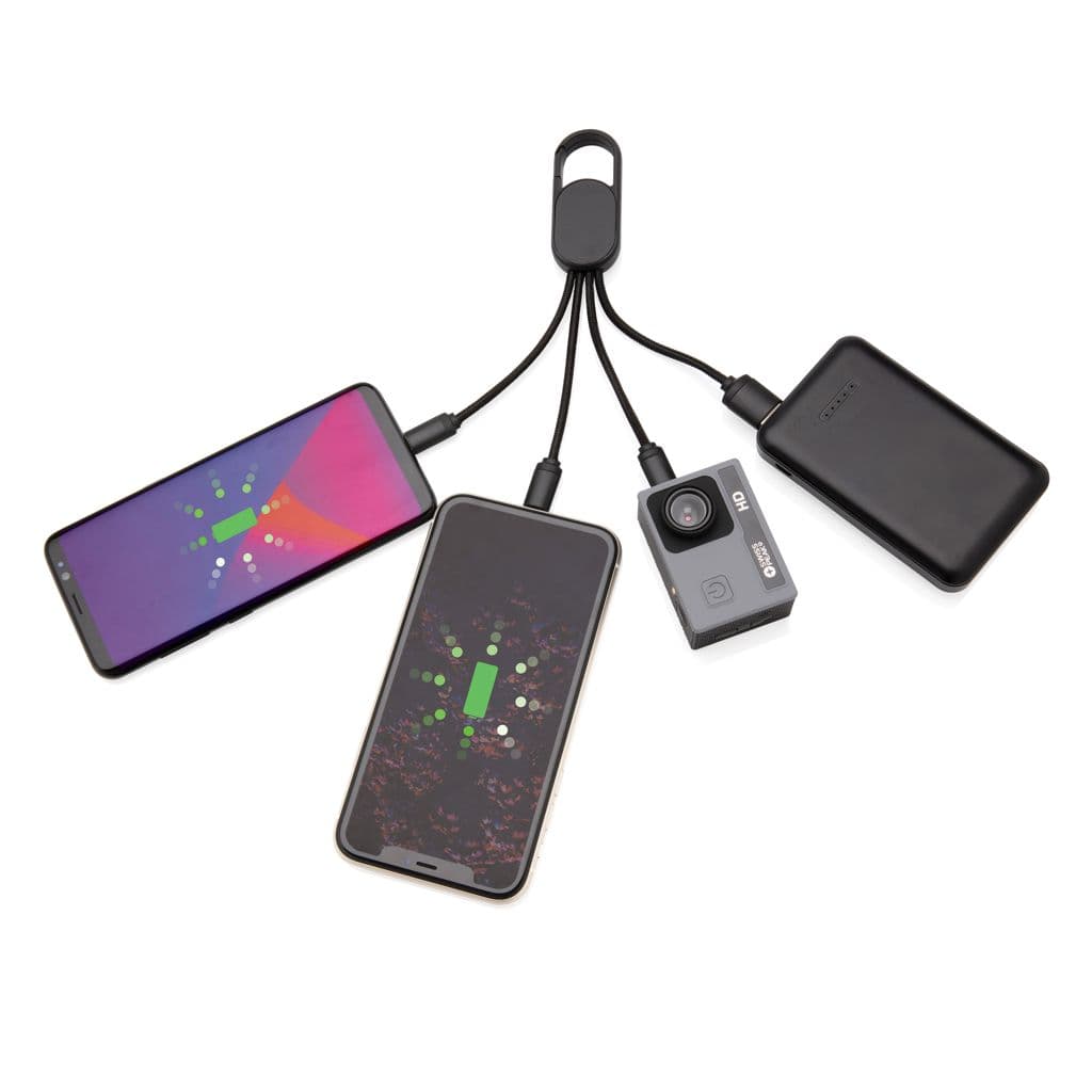 4-i-1 kabel med karbinclip – miniatyr 3