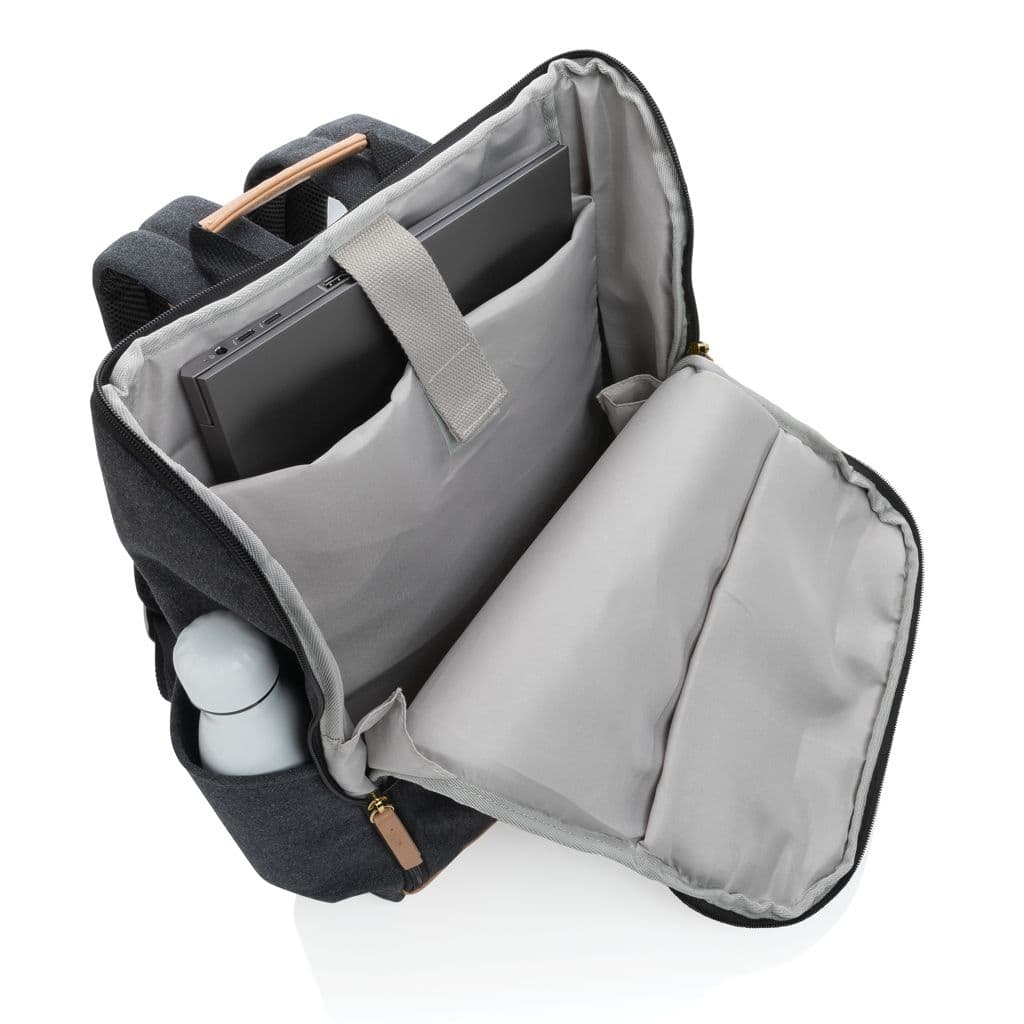 Impact AWARE™ 15' laptopryggsäck i 16 oz. återvunnen canvas – miniatyr 6