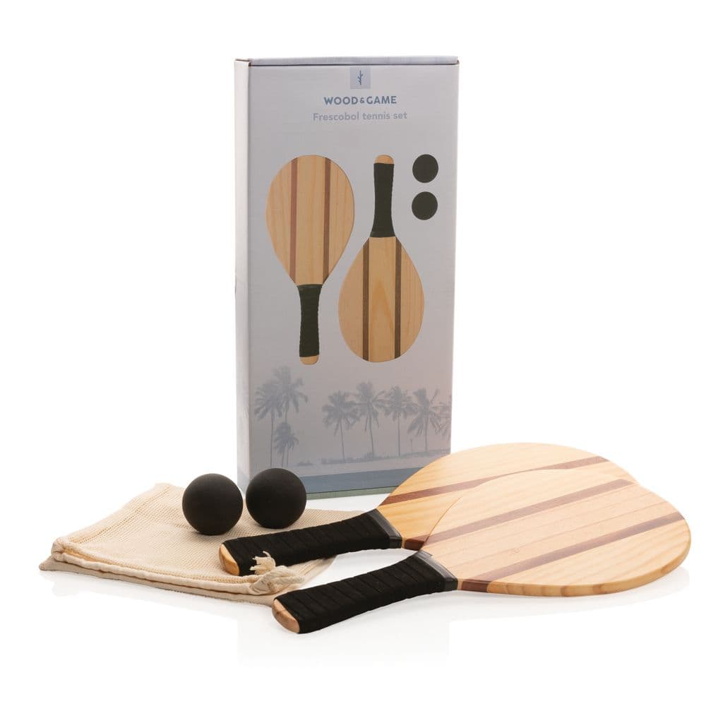 Frescobol tennisset i trä – thumbnail 3