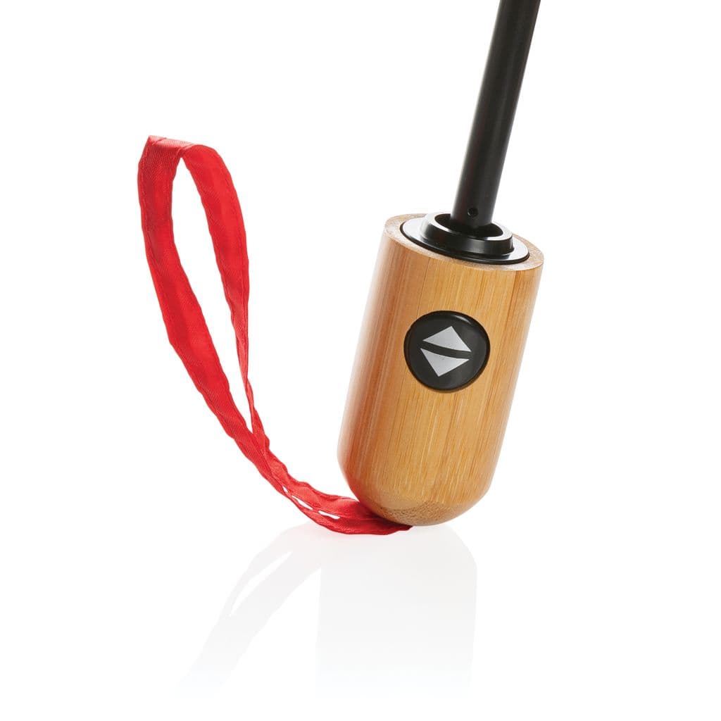 21' Impact Aware™ RPET 190T automatiskt bambu paraply – thumbnail 22