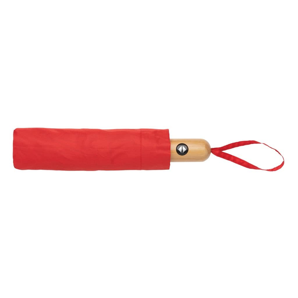 21' Impact Aware™ RPET 190T automatiskt bambu paraply – thumbnail 23