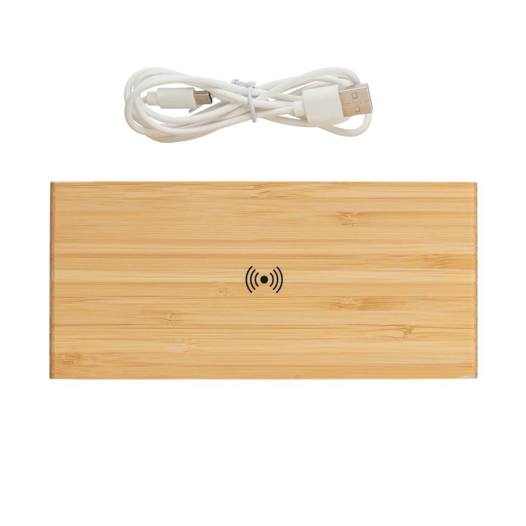 Bambu väckarklocka med 5W trådlös laddning – miniatyr 6