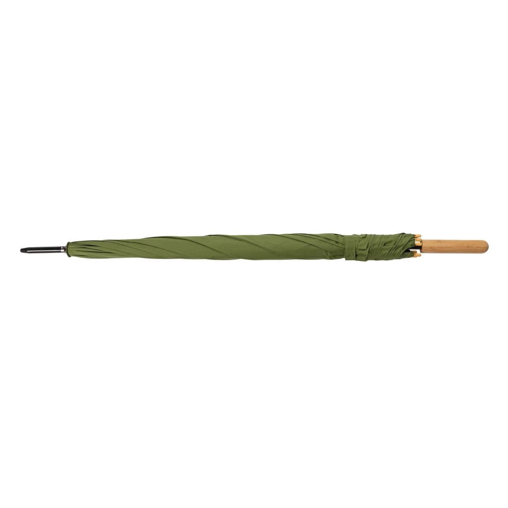 27' Impact AWARE™ RPET 190T automatisk öppning paraply bambu – thumbnail 15
