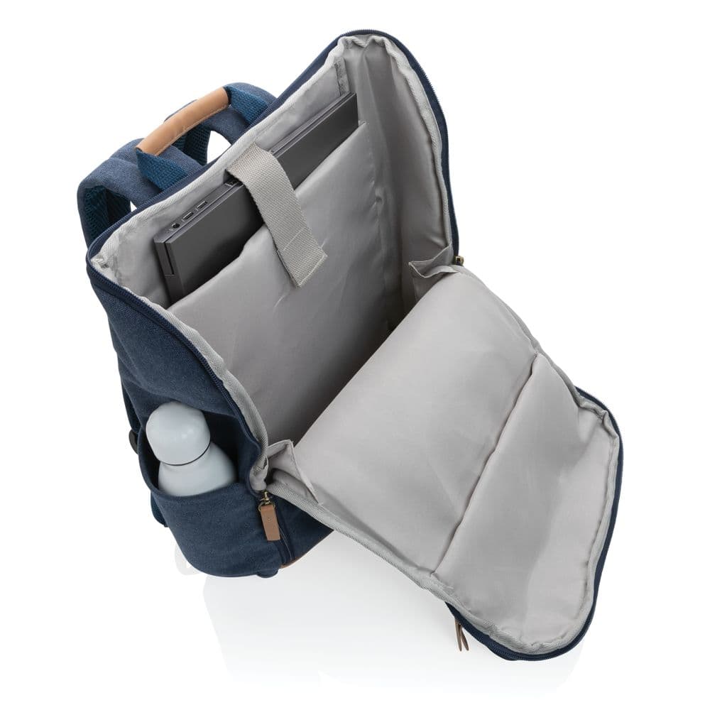Impact AWARE™ 15' laptopryggsäck i 16 oz. återvunnen canvas – miniatyr 18