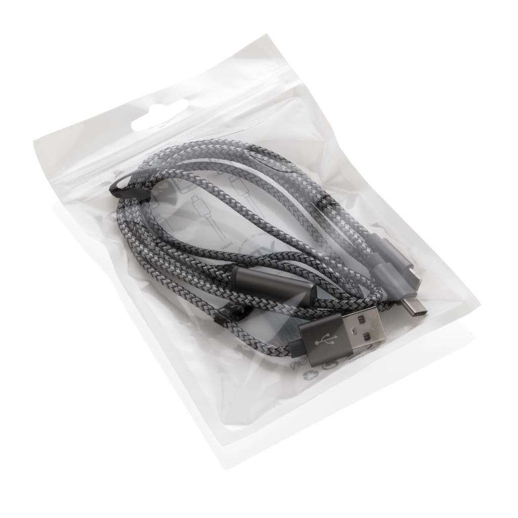 3-i-1 flätad kabel – miniatyr 6
