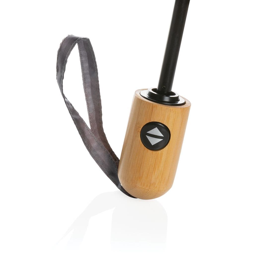 21' Impact Aware™ RPET 190T automatiskt bambu paraply – thumbnail 10