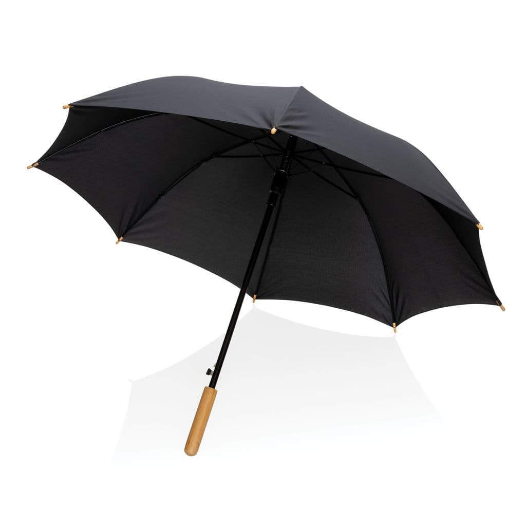 23' Impact AWARE™ RPET 190T automatisk öppning paraply bambu – thumbnail 4