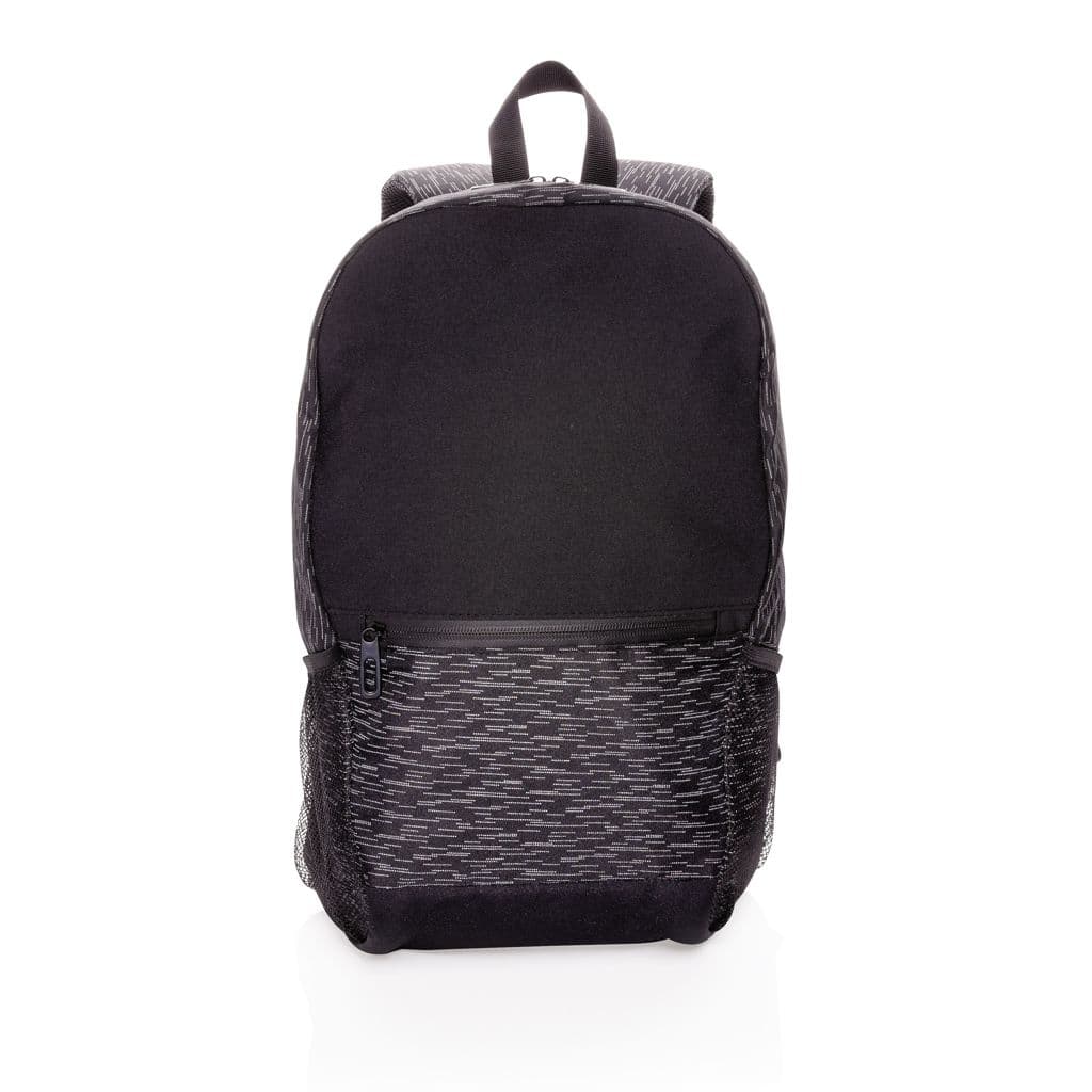 RPET reflekterande laptopryggsäck med AWARE™ spårämne – miniatyr 3