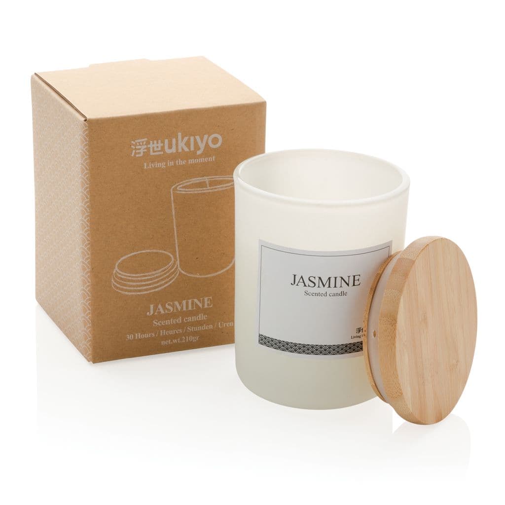 Ukiyo lyxigt doftljus med bambulock – miniatyr 8