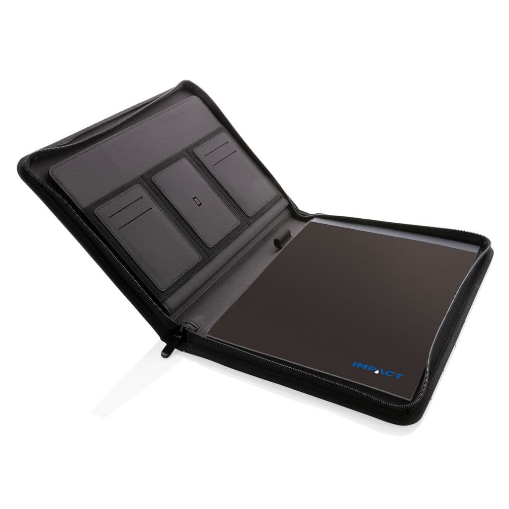 Impact AWARE™ RPET A4 portfolio med dragkedja – miniatyr 3