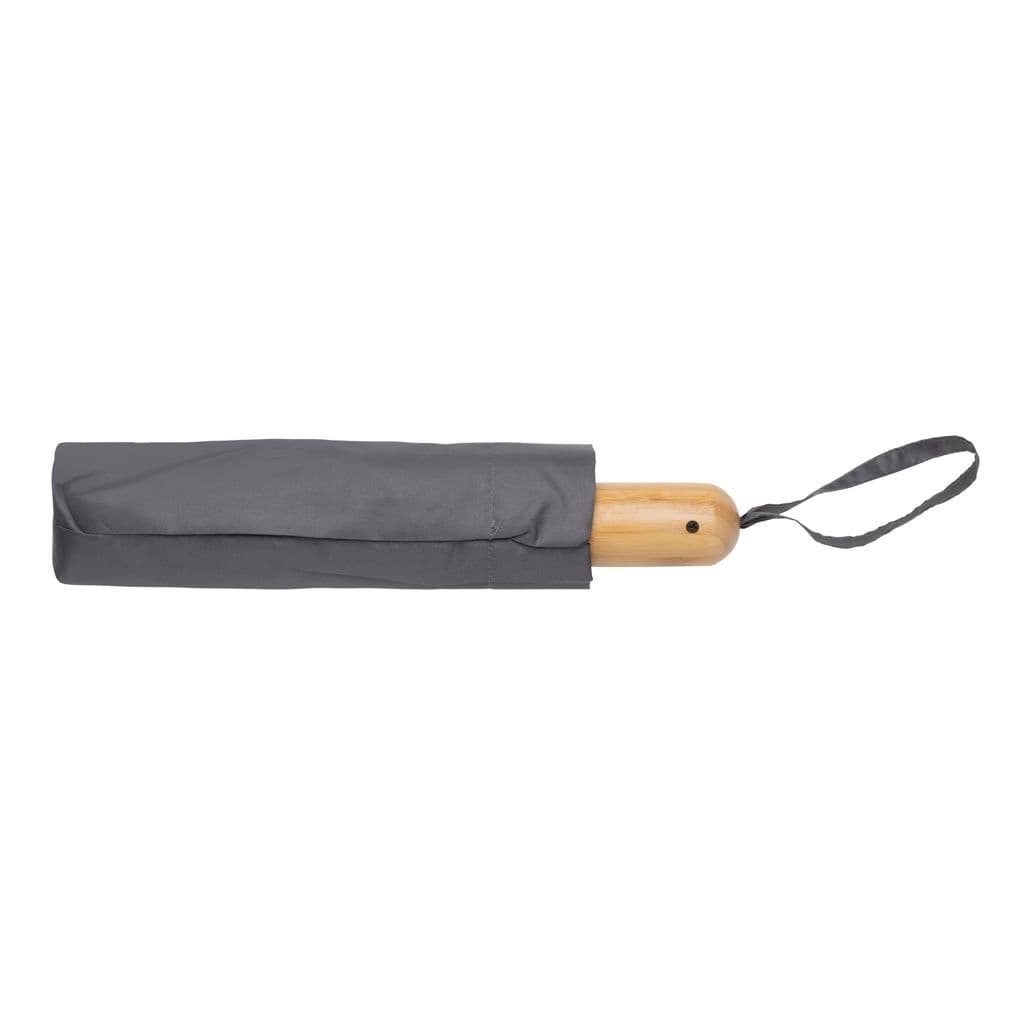 21' Impact Aware™ RPET 190T automatiskt bambu paraply – thumbnail 12