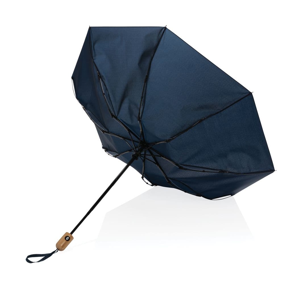 21' Impact Aware™ RPET 190T automatiskt bambu paraply – thumbnail 27