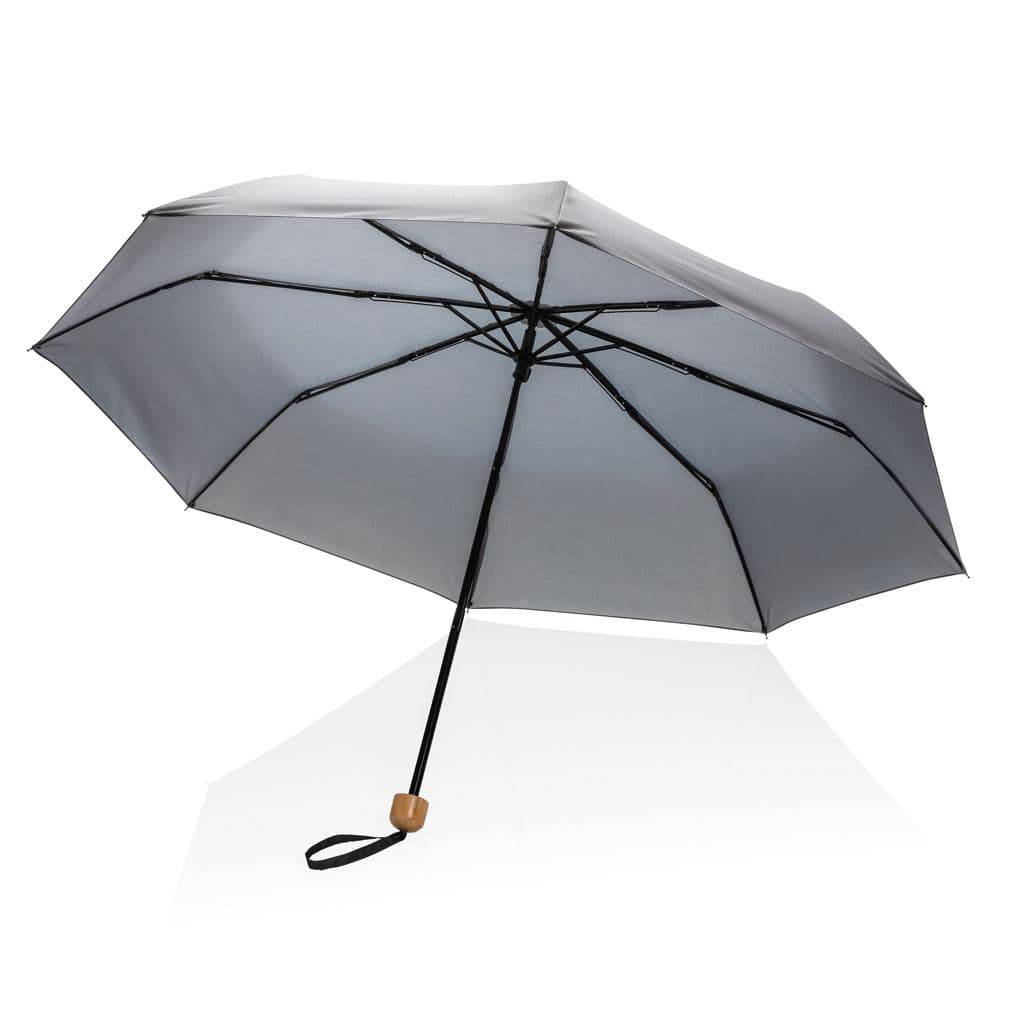 20.5' Impact AWARE™ RPET 190T Pongee paraply  bambu – thumbnail 8