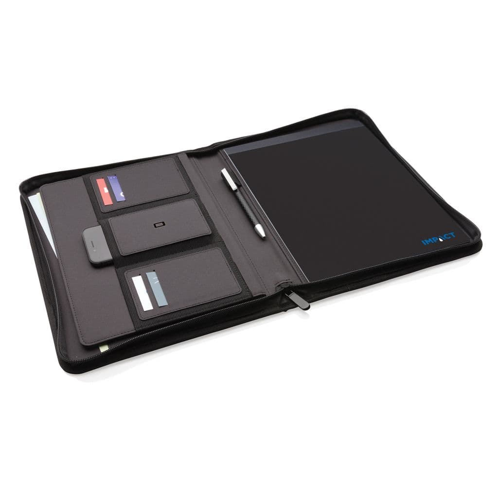 Impact AWARE™ RPET A4 portfolio med dragkedja – miniatyr 4