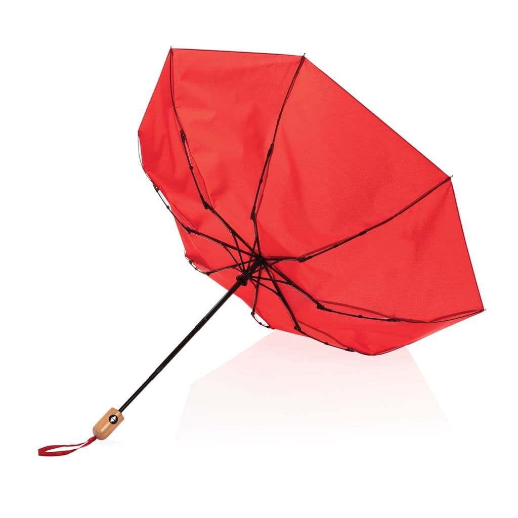 21' Impact Aware™ RPET 190T automatiskt bambu paraply – thumbnail 21