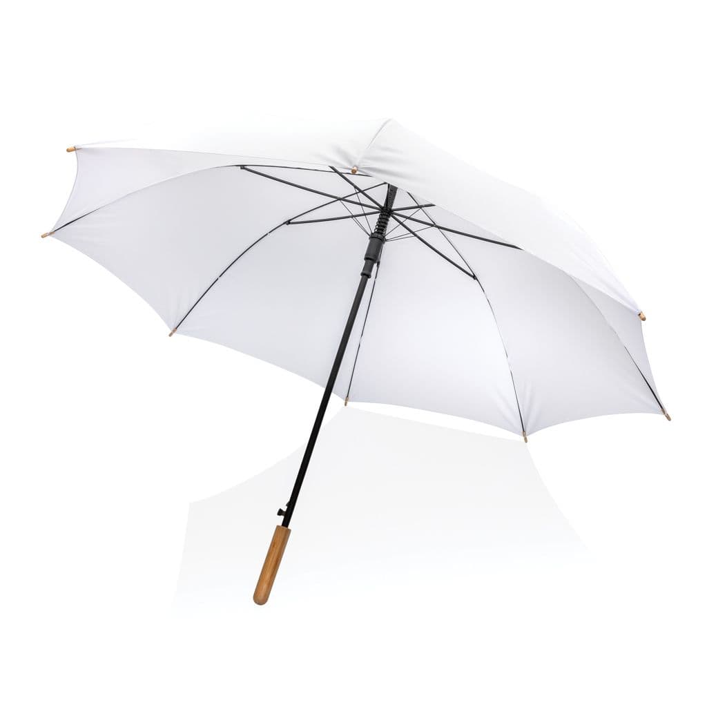 27' Impact AWARE™ RPET 190T automatisk öppning paraply bambu – thumbnail 8