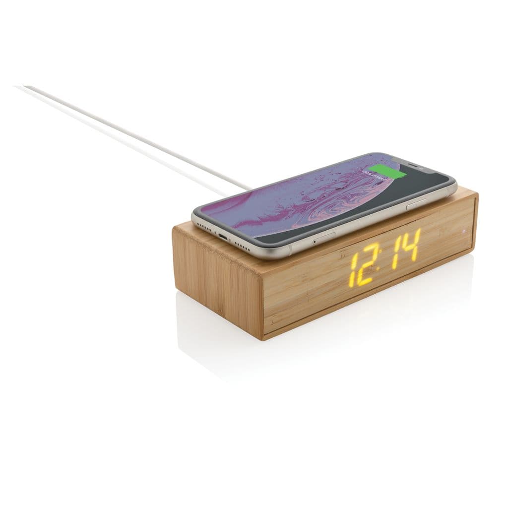 Bambu väckarklocka med 5W trådlös laddning – miniatyr 2