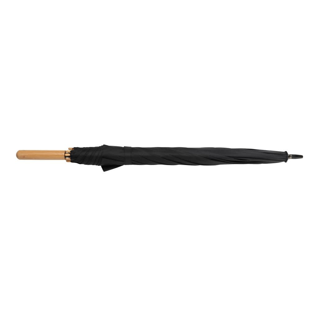 23' Impact AWARE™ RPET 190T automatisk öppning paraply bambu – thumbnail 3