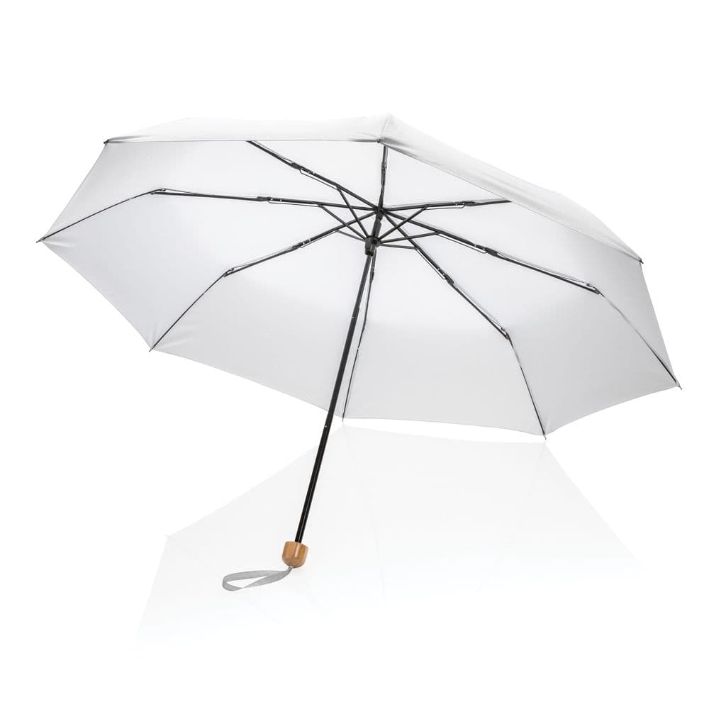 20.5' Impact AWARE™ RPET 190T Pongee paraply  bambu – thumbnail 12