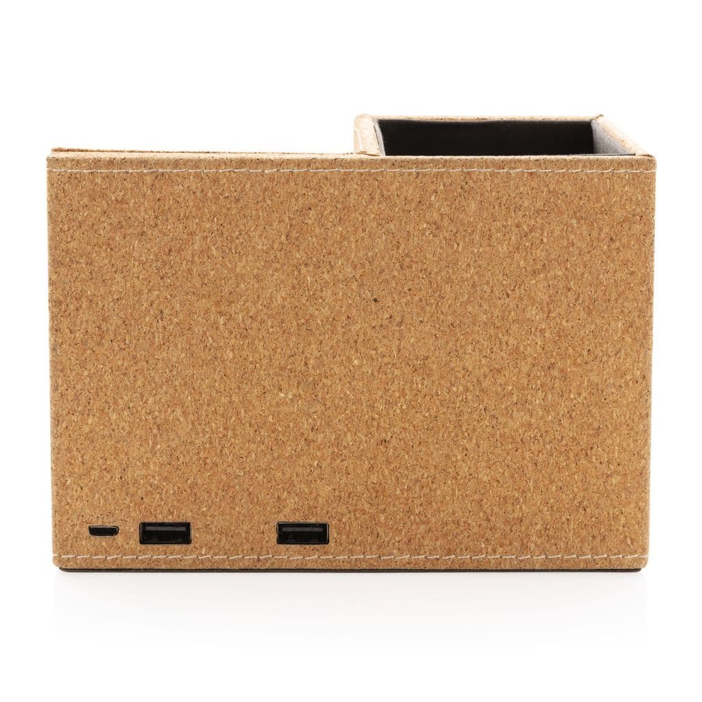 Kork 5W trådlös laddare med pennhållare – miniatyr 4