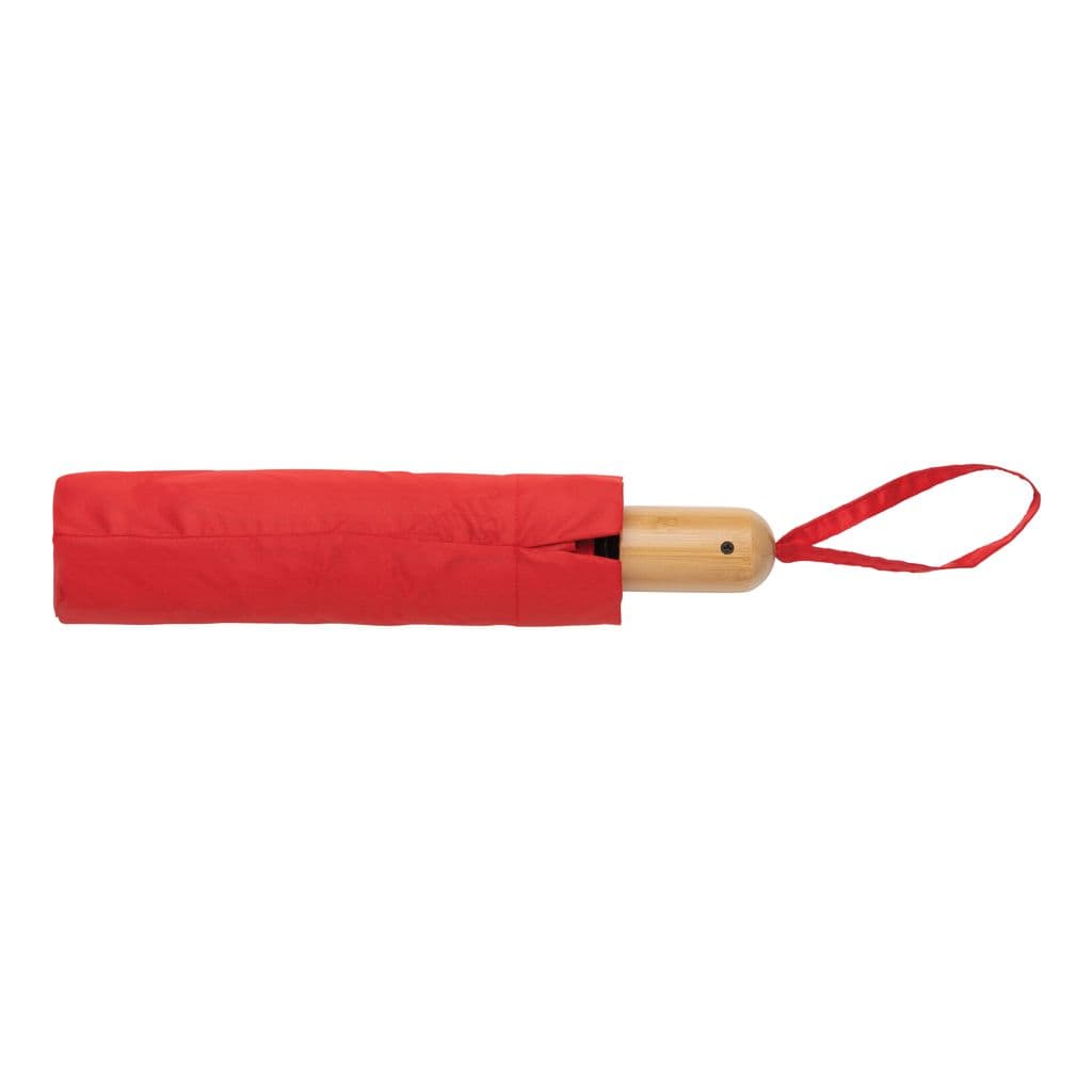 21' Impact Aware™ RPET 190T automatiskt bambu paraply – thumbnail 24