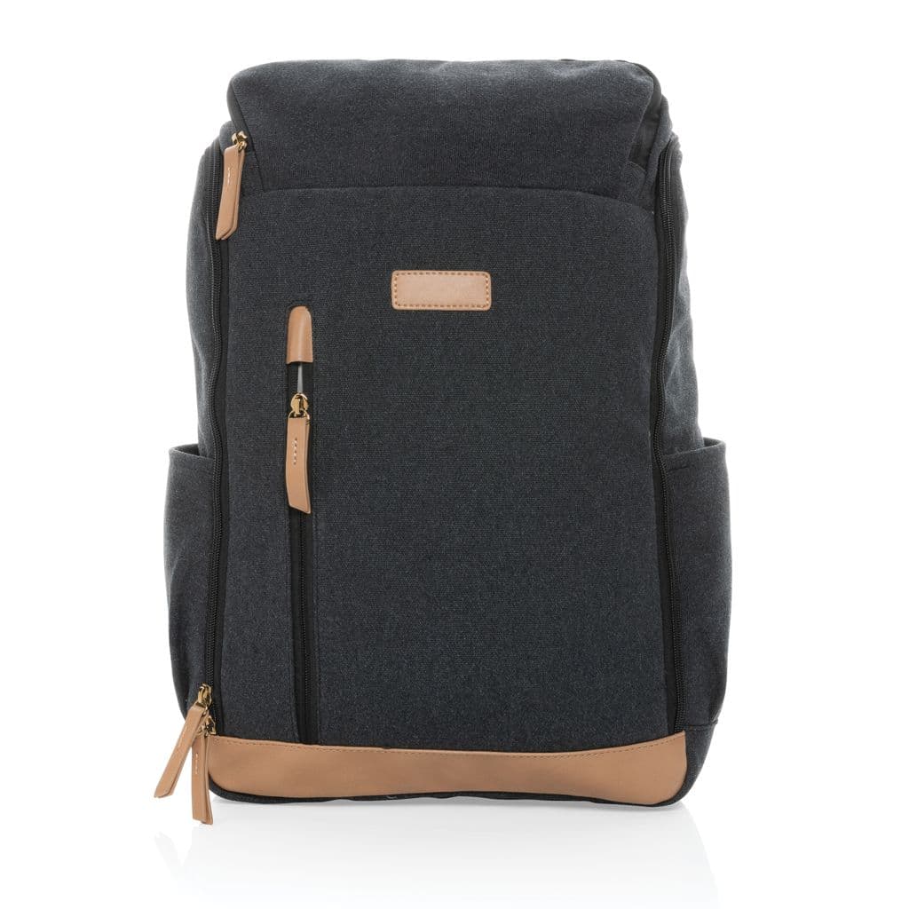 Impact AWARE™ 15' laptopryggsäck i 16 oz. återvunnen canvas – miniatyr 2