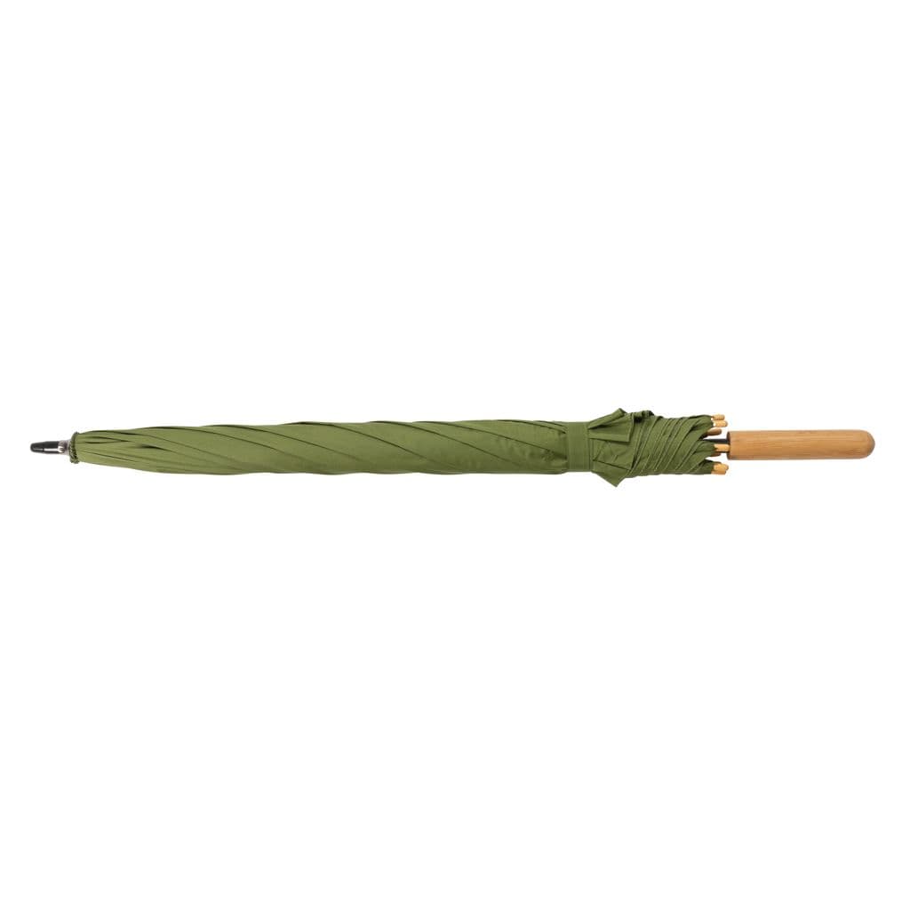 23' Impact AWARE™ RPET 190T automatisk öppning paraply bambu – thumbnail 11