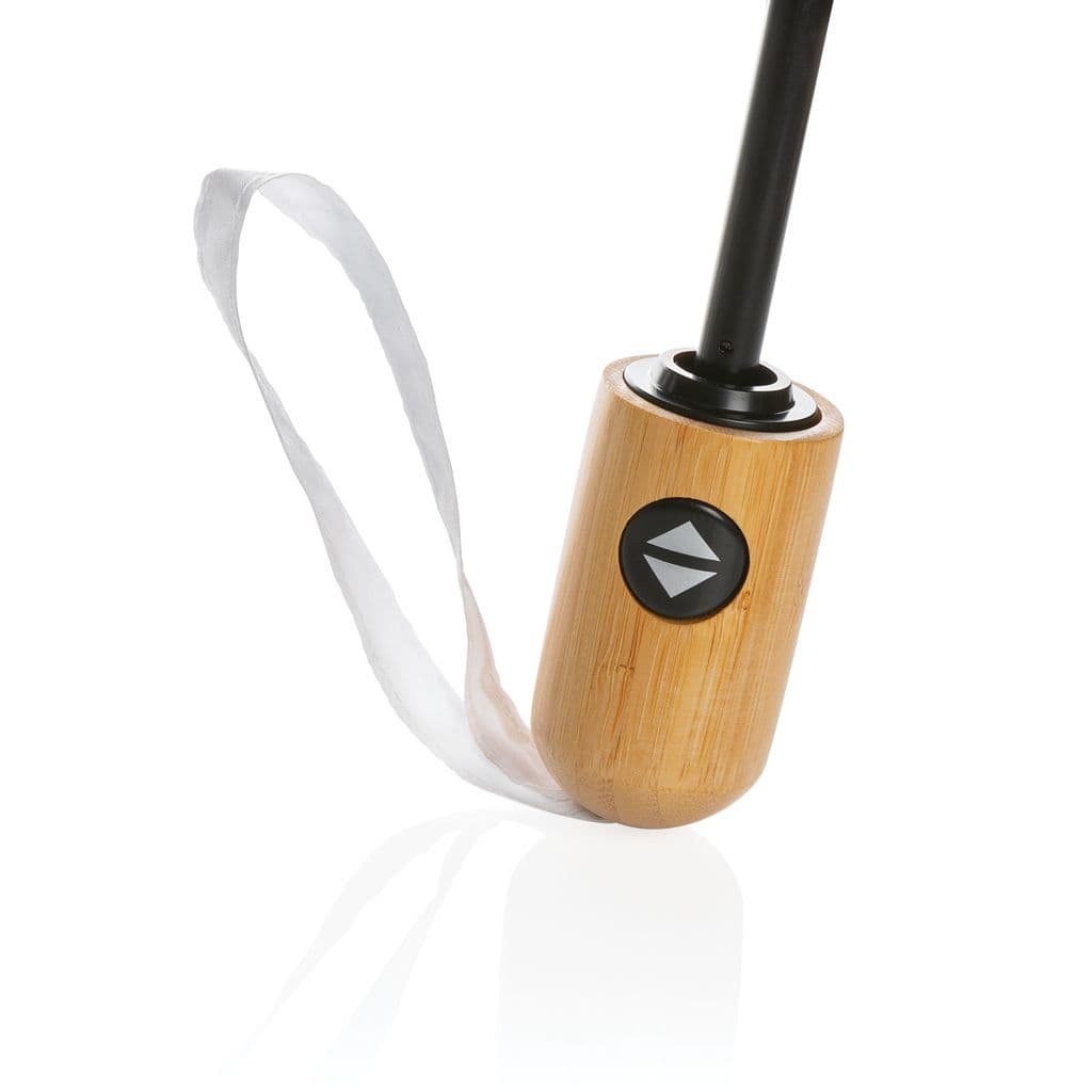 21' Impact Aware™ RPET 190T automatiskt bambu paraply – thumbnail 16