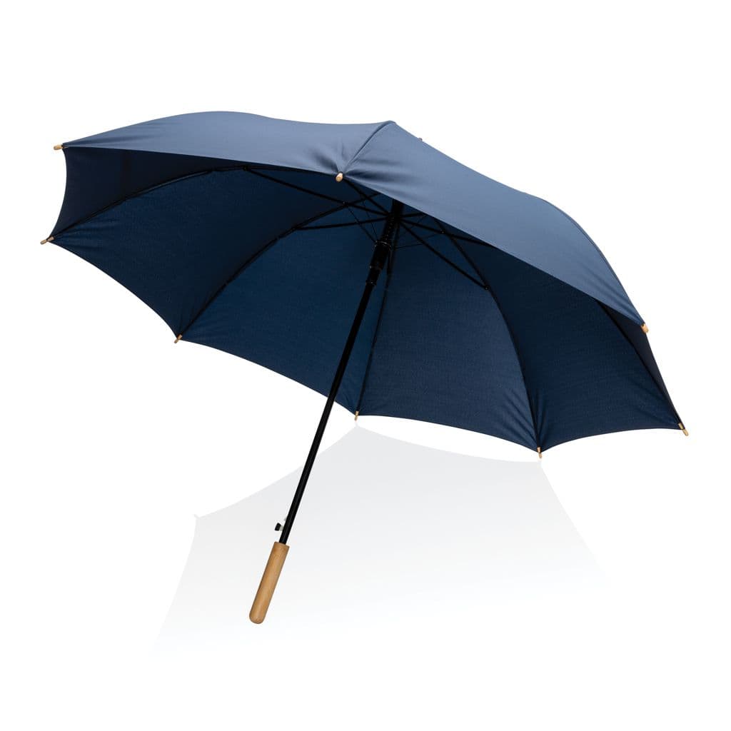 27' Impact AWARE™ RPET 190T automatisk öppning paraply bambu – thumbnail 12