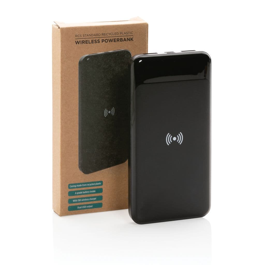 Trådlös powerbank i återvunnen plast, RCS standard – miniatyr 6