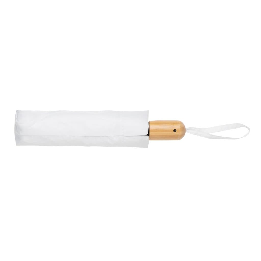 21' Impact Aware™ RPET 190T automatiskt bambu paraply – thumbnail 18