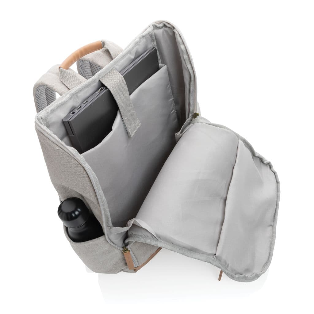 Impact AWARE™ 15' laptopryggsäck i 16 oz. återvunnen canvas – miniatyr 12