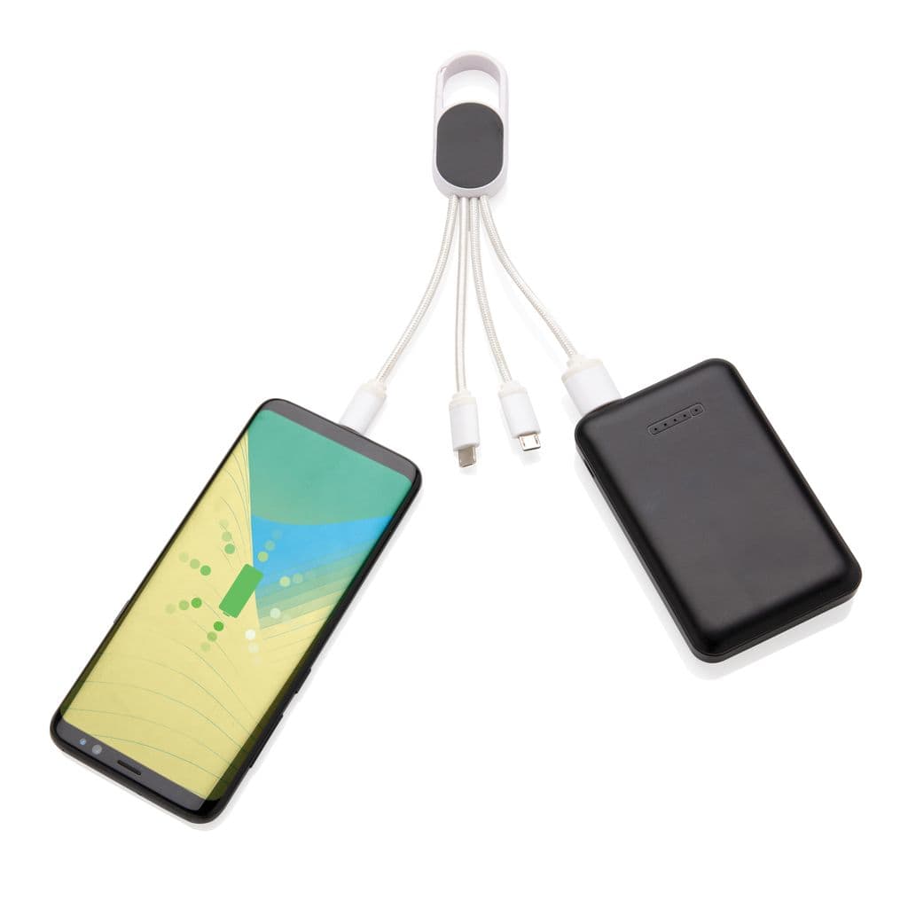 4-i-1 kabel med karbinclip – miniatyr 6