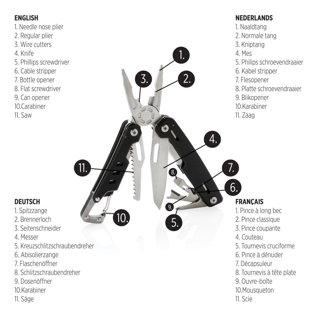 Solid multitool med karbinhake – miniatyr 2