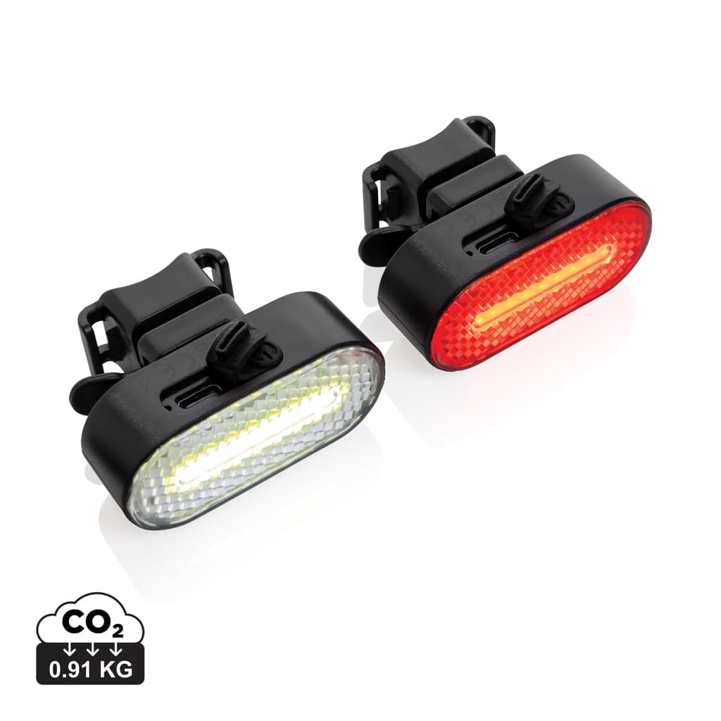 Lumino RCS återvunnen plast USB-laddningsbar cykellampa – bild 1
