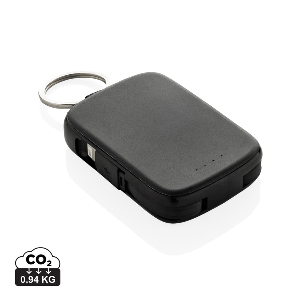 Nexo RCS nyckelringspowerbank 2000 mAh med integrerade kabla – bild 1