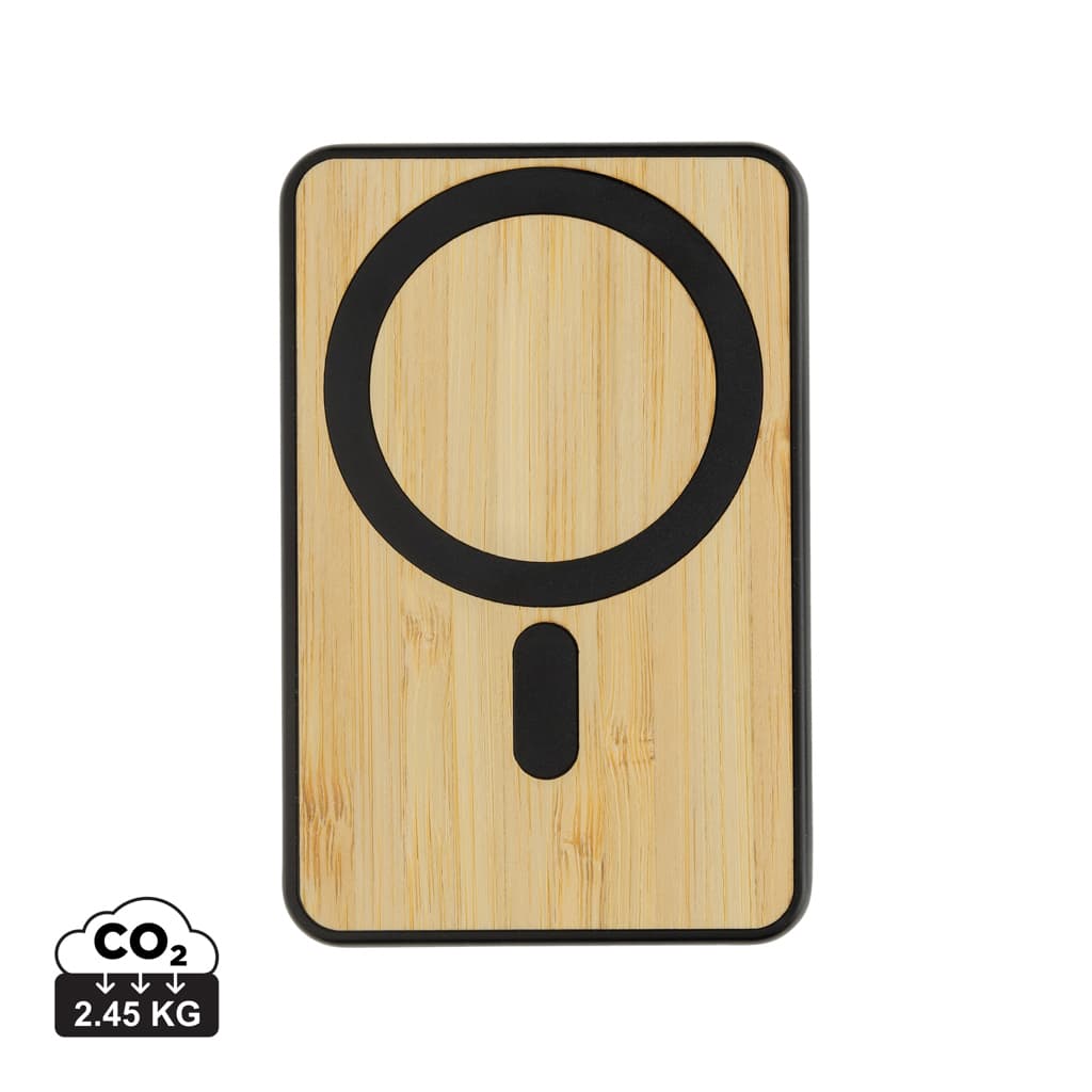 Zen RCS plast 5000 mah 5W magnetisk powerbank i bambu – bild 1