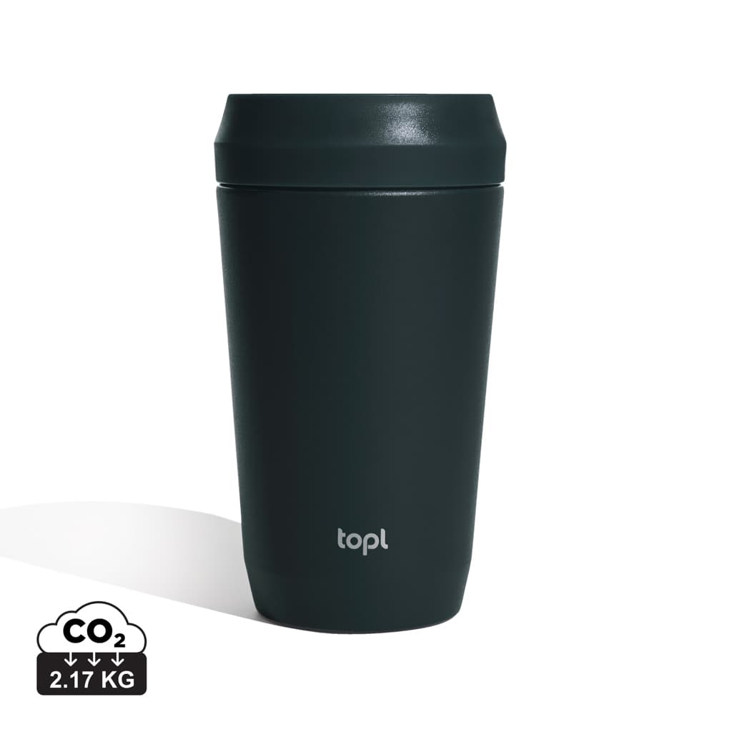 Topl To Go-glas i återvunnet stål Patenterat 360-lock 354 ml – bild 1