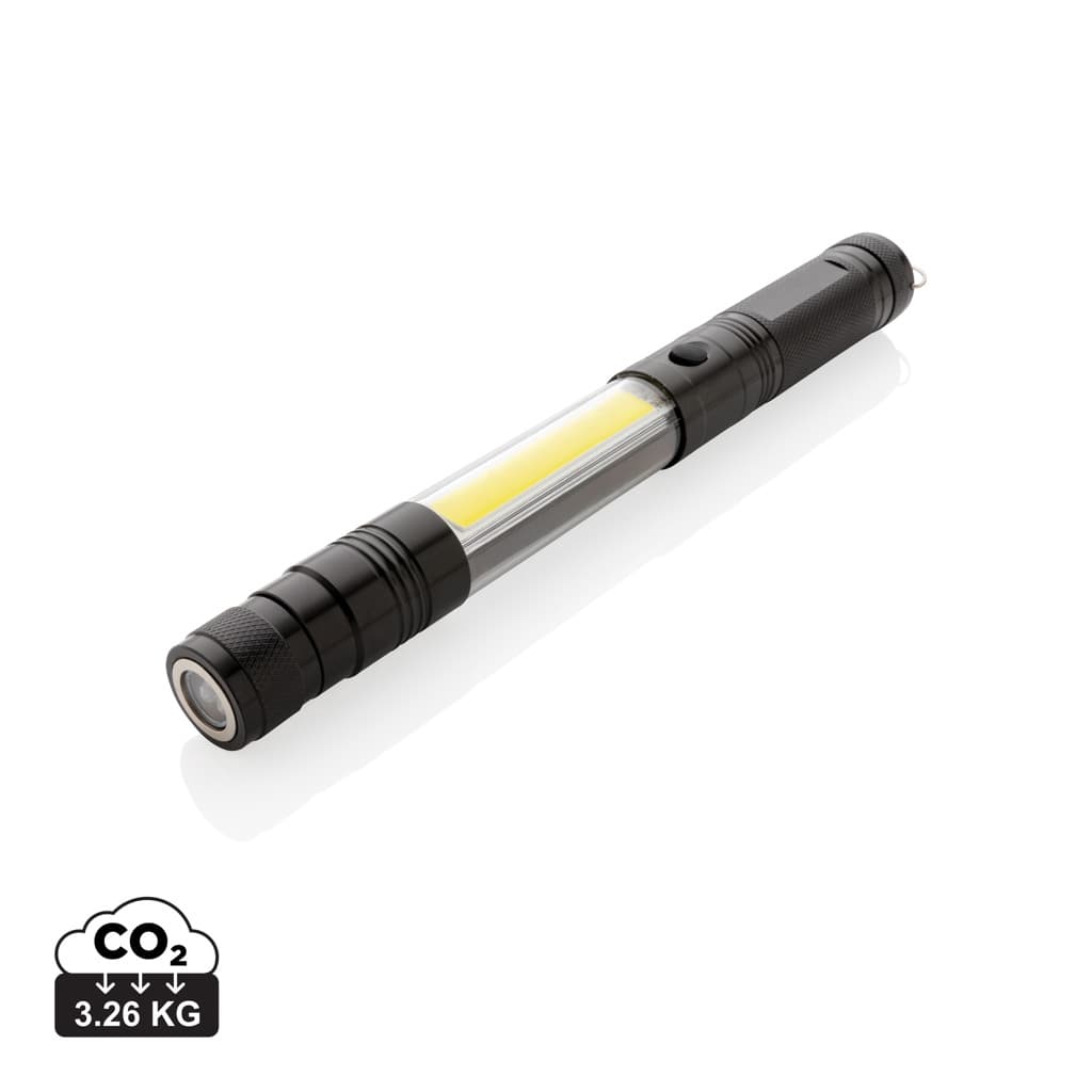 Stor teleskoplampa med COB – image 1