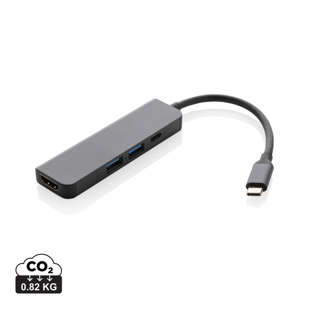 Terra hub med HDMI input i RCS återvunnen aluminium – bild 1