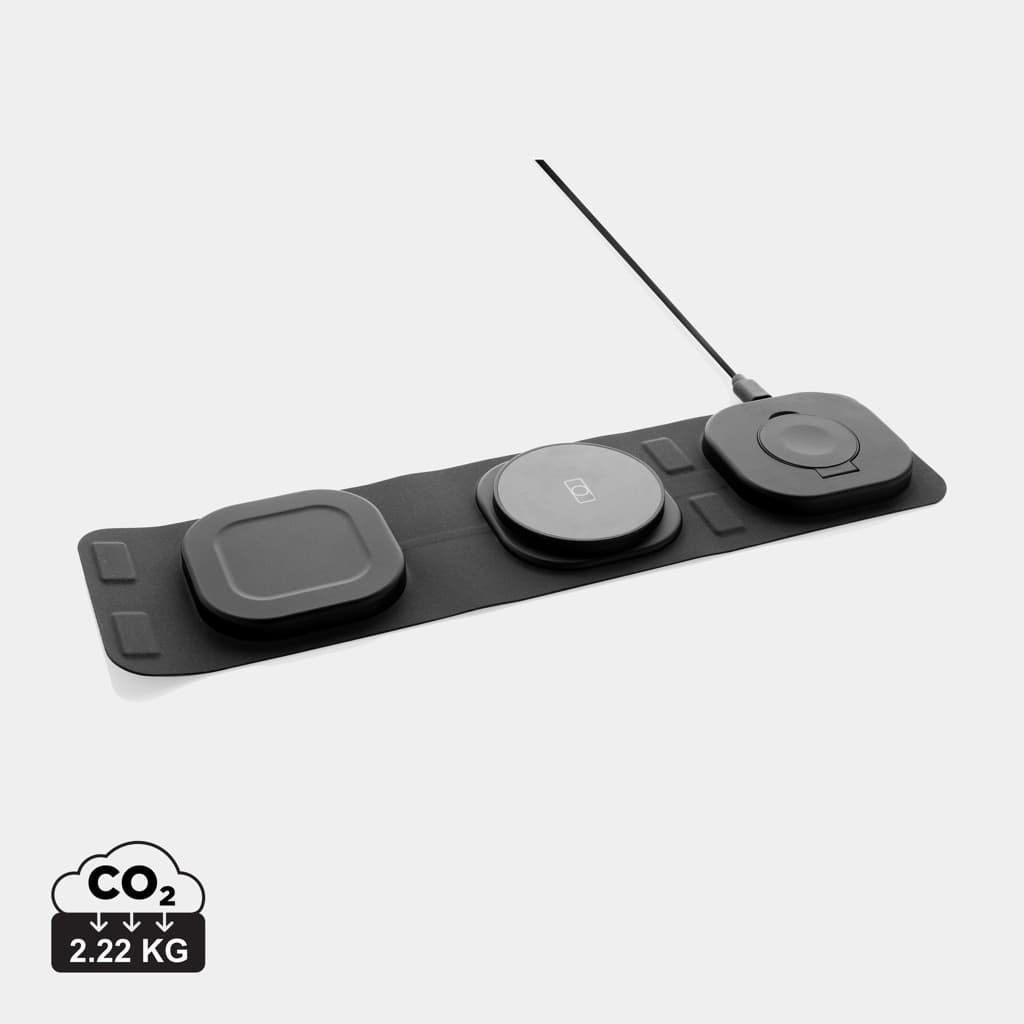 Swiss Peak 3-i-1 15W trådlös laddare RCS plast – bild 1