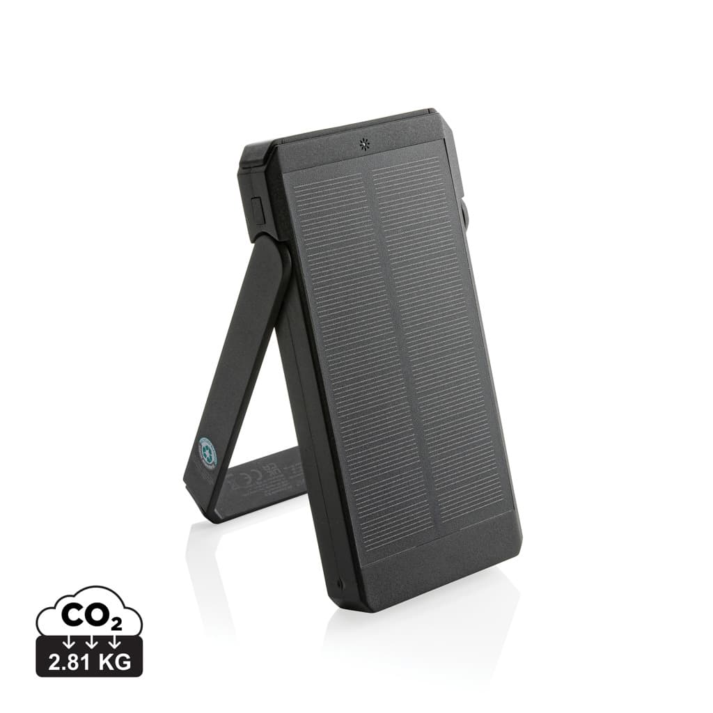 Skywave 10.000 mAh solcellspowerbank RCS återvunnen plast – bild 1