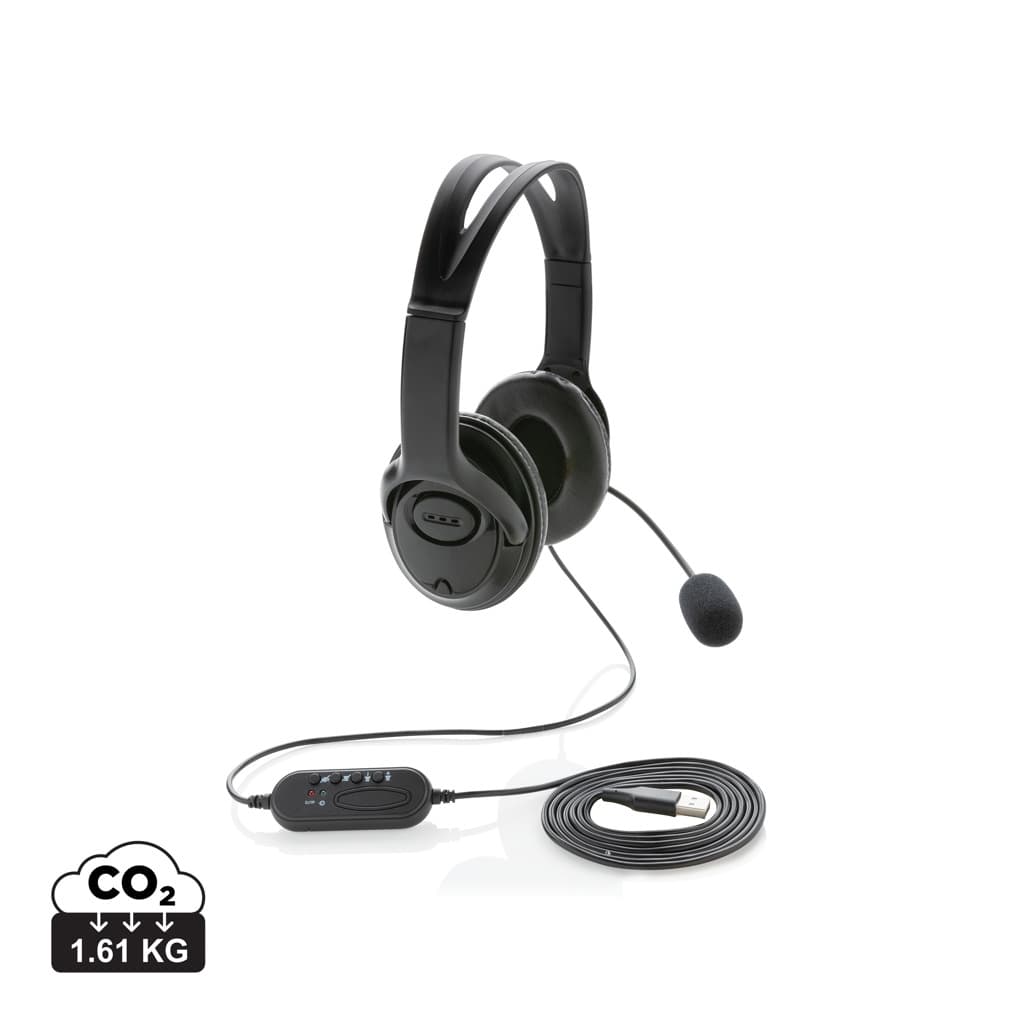 Over-ear headset med kabel – bild 1