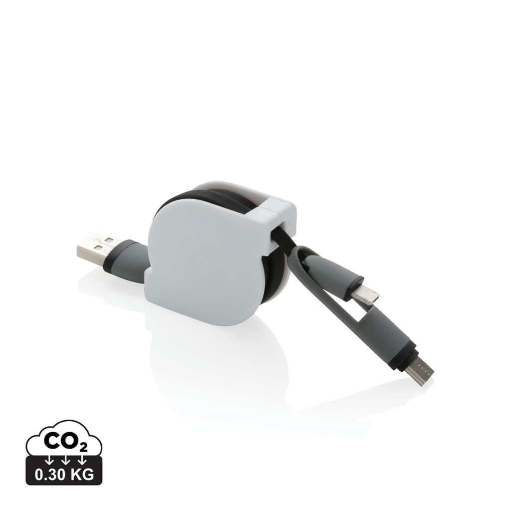Utdragbar 3-i-1 kabel – bild 1