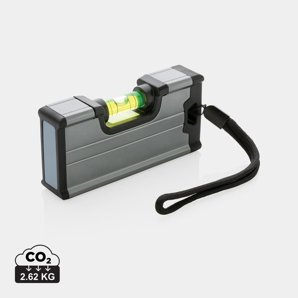 Linjal/vattenpass i fickformat med magnet – bild 1
