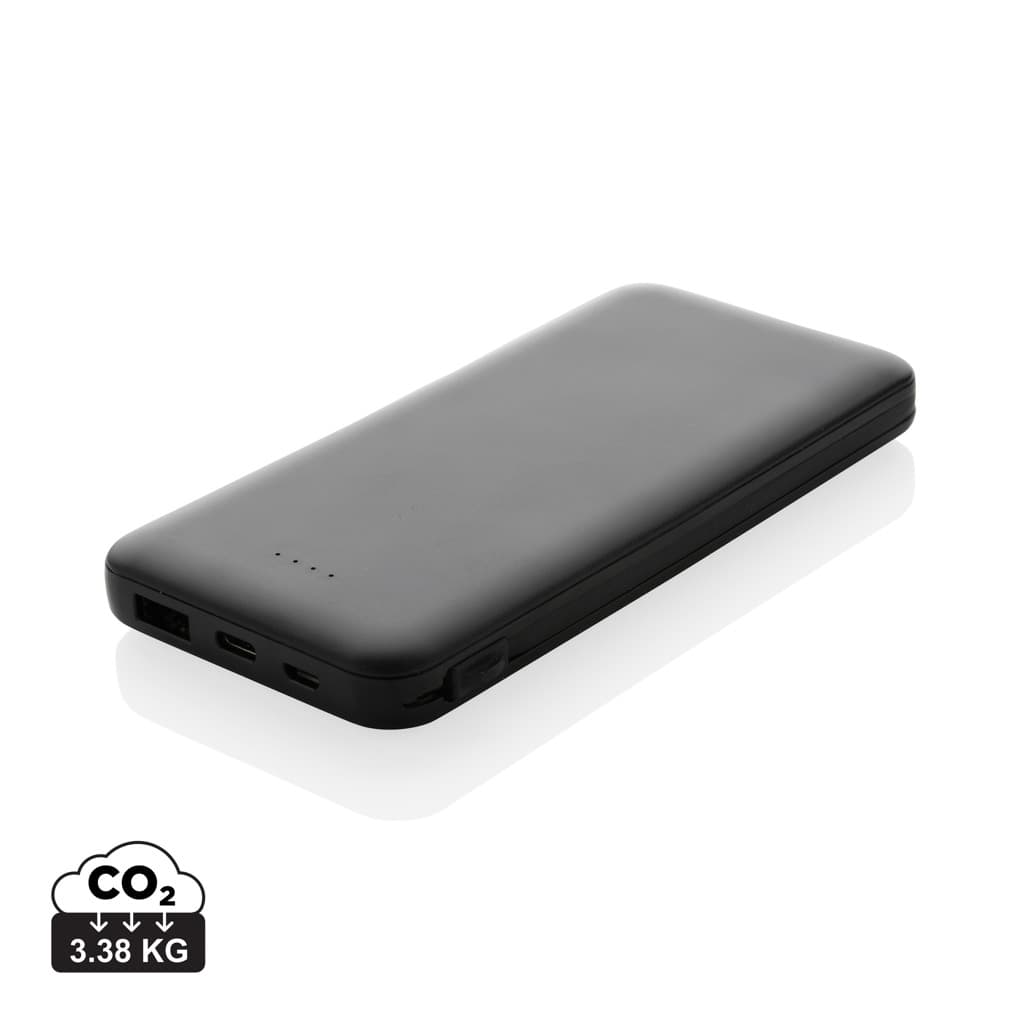 Lockhart 10.000mAh powerbank, integrerade kablar, RCS plast – bild 1
