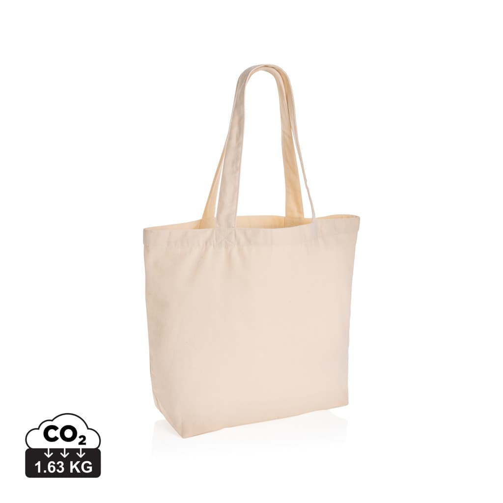 Impact Aware™ shoppingkasse m/ficka 240 gsm ofärgad rcanvas – bild 1