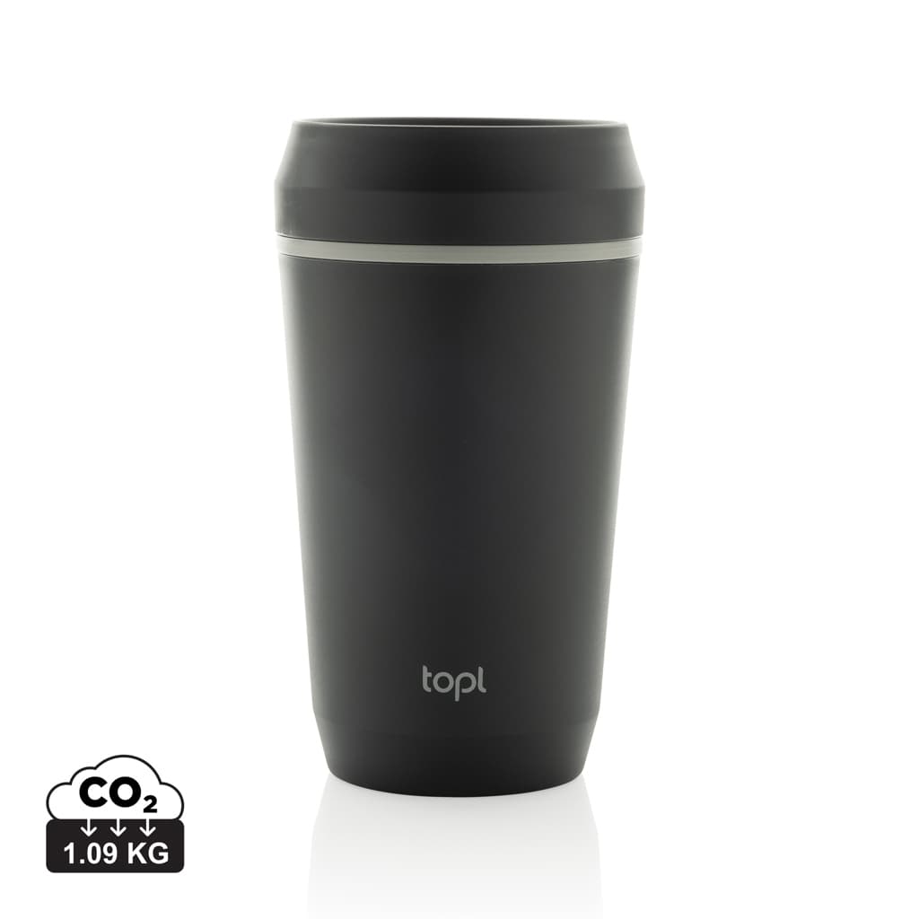 Topl To Go-glas av återvunnen plast Patenterat 360-lock 354 – bild 1