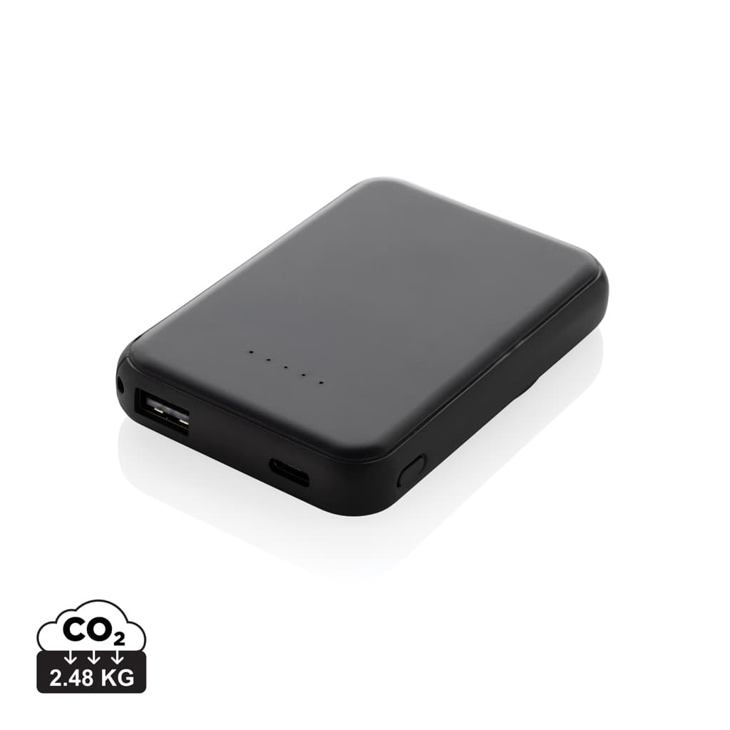Stellar RCS återvunnen plast 5000 mah 5W magnetisk powerbank – bild 1