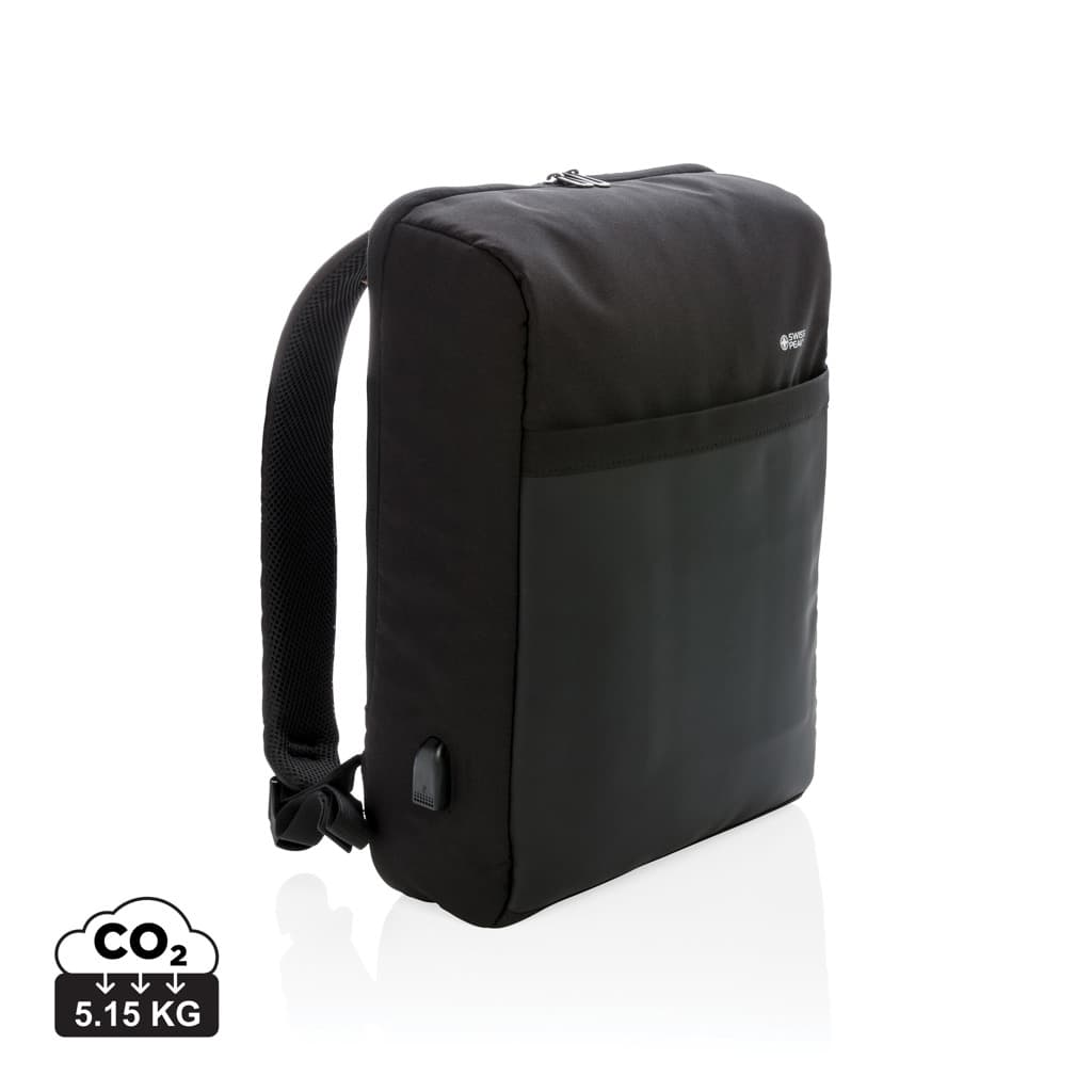 Swiss Peak 15' stöldskyddad RFID & USB-ryggsäck, PVC-fri – bild 1